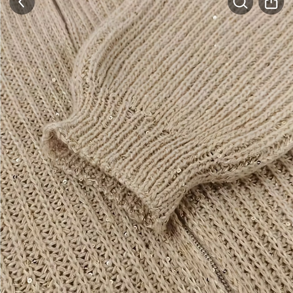 Cozy Brown Knit Sweater - Picture 4 of 11